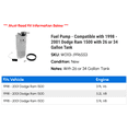 thumbnail image 2 of Fuel Pump - Compatible with 1998 - 2001 Dodge Ram 1500 with 26 or 34 Gallon Tank 1999 2000, 2 of 2