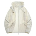 thumbnail image 2 of UVEASISHA Mens Sun Protection Windbreaker Jackets Big and Tall Lightweight UV Protection Hooded Jacket for Fishing Cycling Hiking Outdoor Travel Beige L, 2 of 9