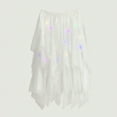 thumbnail image 2 of XIAONU Layered Tulle Skirt for Women Pastel Beaded Elastic Waist Asymmetrical Skirt Stylish Elegant Party Wedding Formal Skirt, 2 of 4