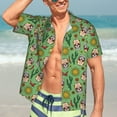 thumbnail image 7 of Honeii Vintage Sugar Skull Print Men’s Hawaiian Shirt,Classic Button-Down Short Sleeve Shirt, for Beach, Vacation, and Outdoor Activities,Small, 7 of 7