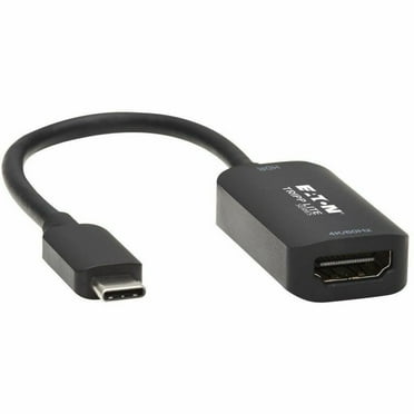 Tripp Lite U444-06N-HDR-B HDMI/USB-C Audio/Video Adapter - 1 x Type C Male USB - 1 x HDMI Female Digital Audio/Video - 4096 x 2160 Supported - Nickel Connector - Gold Contact - Black