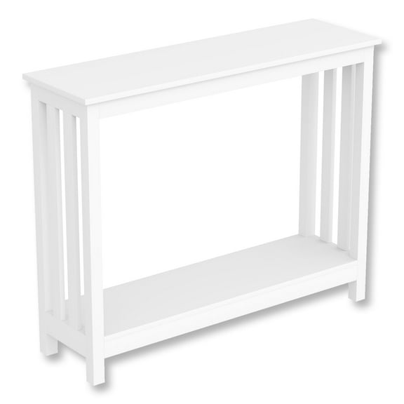 Safdie & Co. Entryway Table/Console Table-39"Long/White with 1 Shelf - 39" x 11.81" x 31.5 "