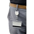 thumbnail image 5 of 5 Pack - Premium Retractable Carabiner Badge Reels with Horizontal Half Card Badge Holders (Clear Plastic) - Leaves Magnetic Mag Stripe Exposed for POS & Swipe Cards by Specialist ID (Assorted Colors), 5 of 7