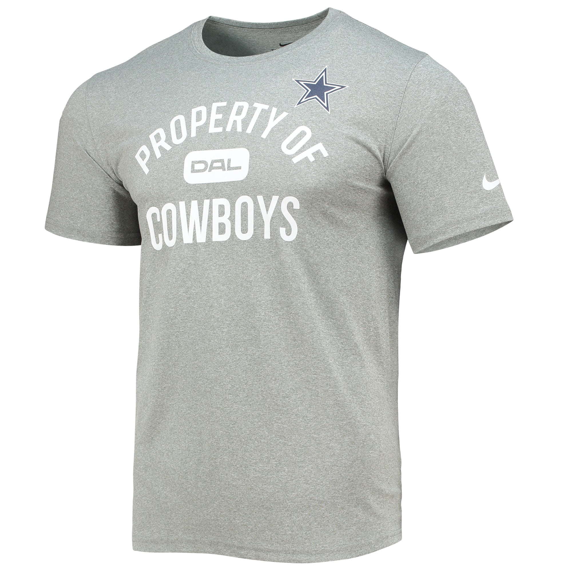 Dallas Cowboys Nike Dri-Fit Cotton Mens Property of Short Sleeve T-Shirt XL / White