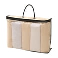 thumbnail image 3 of PVC Transparent Zipper Storage Bags, Set of 10 Heavy Duty Waterproof Dustproof Cover for Clothes & Quilts, Moving & Household Organization, Reinforced Seams, Stackable​, Black, 3 of 3