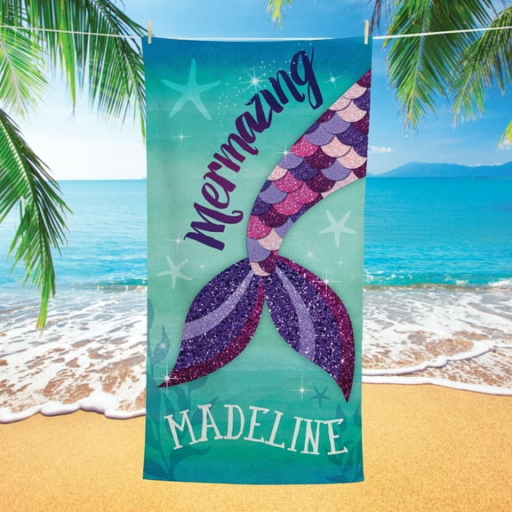 Mermazing Plush Beach Towel