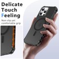 thumbnail image 2 of ELEHOLD Case for iPhone 16 Pro, Shockproof Magnetic Matte Case with Wireless Charging Support,Black, 2 of 6