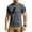 Gray, variant on Mens Loose Fit Tactical T-Shirts Crew Neck Quick Dry Polyester Hook Loop Patch Breathable Short Sleeve Outdoor, Royal Blue, 3XL