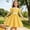 d-52Yellow136, variant on HAYIMI Child Polka Dot Summer Dress For Girls With Collar Short Sleeve Casual Party Wear Toddler Kids Floral Printed A-Line Dresses O-Neck Birthday Sundress