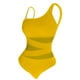 thumbnail image 5 of Trajes de baño de una pieza para mujer, traje de baño de bikini con tirantes y espalda descubierta de color liso para mujer, 5 of 5