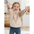 thumbnail image 6 of Usaibhir Girls Winter Casual Fleece Half Zipper Sweatshirt Long Sleeve Stand Collar Jacket Holiday Pullover Top 3-9T, 6 of 7