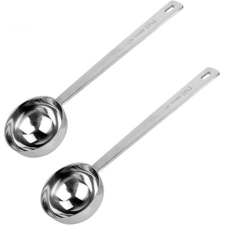 

Measuring Coffee Scoop Casewin Stainless Steel Ground Coffee Tablespoon Measure Spoon for 30ML Tea SpoonMeasuring Spoon 2PCS