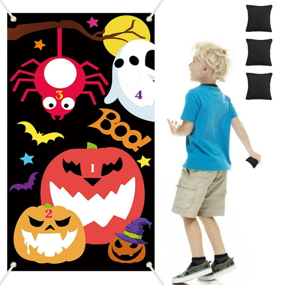 Halloween Toss Game Set Decorative Hanging Toss Game Party Banner for Outdoors