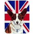 thumbnail image 1 of Carolines Treasures LH9485LCB Corgi With English Union Jack British Flag Glass Cutting Board - Large, 1 of 1