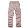 thumbnail image 2 of Women Relaxed Fit Y2K Cargo Pants Casual Hiking Work Pants with Zipper Pockets (No Belt )Purple Gray,Size 12, 2 of 7