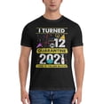 thumbnail image 3 of I Turned 12 In Quarantine 2021 12 Years Old Men'S Basic Short Sleeve T-Shirt Black Medium, 3 of 5