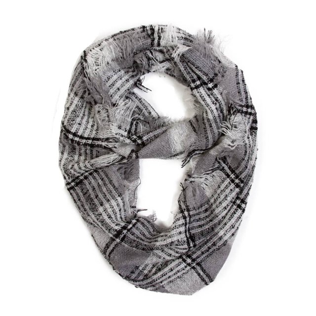 Gravity Threads Hand Knit Fashion Chic Scarf, Gray