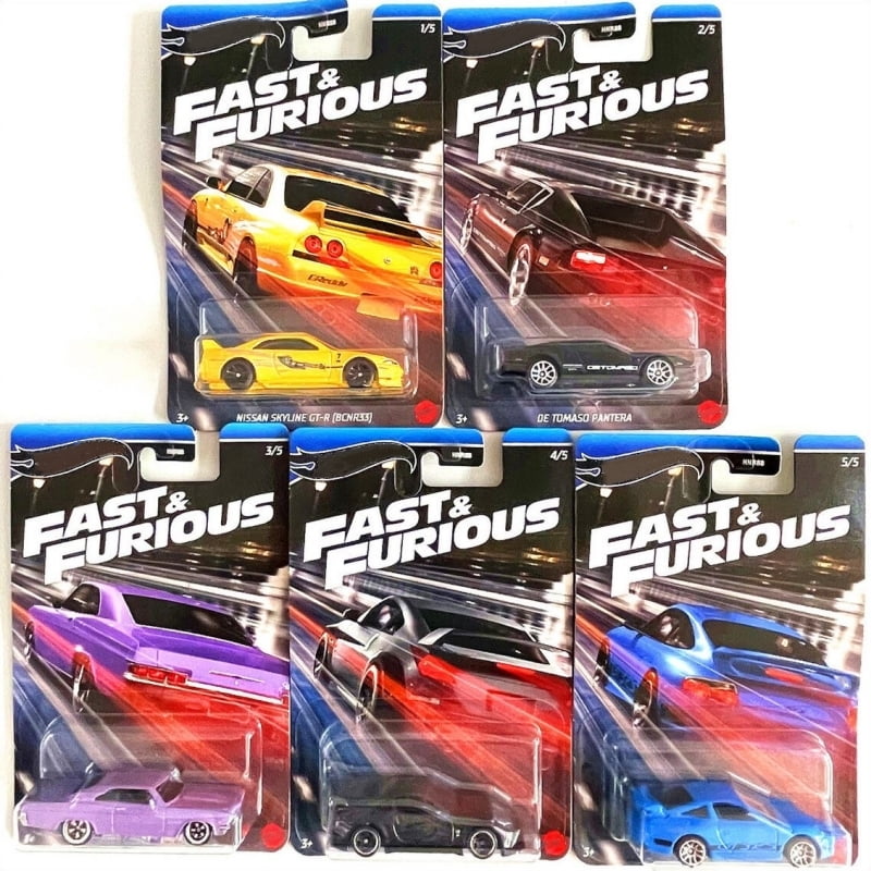 Hot Wheels Fast & Furious Themed Assorted Toy - Pack of 10