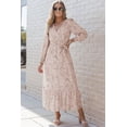 thumbnail image 1 of a.Jesdani Stylish Leopard V-Neck Maxi, Bubble Sleeves - Must-Have Dress!, 1 of 8