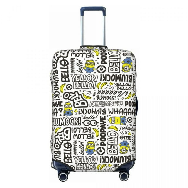 Custom Minions Luggage Cover Protector Washable Travel Suitcase Covers