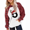 thumbnail image 2 of Cowsor Cute Hoodie for Teen Trendy Letter Print Preppy Hooded Sweatshirts Kids Pullover Long Sleeve School Outfits, 2 of 5