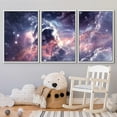 thumbnail image 2 of wall26 Framed Canvas Print Wall Art Celestial Electric Star Nebula Galaxy Astronomy &amp; Space Sky Digital Art Realism Rustic Scenic Colorful for Living Room, Bedroom, Office - 24"x36"x3 W, 2 of 5