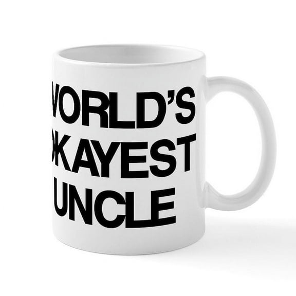 CafePress - World's Okayest Uncle Mug - 11 oz Ceramic Mug - Novelty Coffee Tea Cup