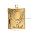 thumbnail image 2 of unbranded 15Ud Dijes Para Joyas Con Colgante De Libro Dorado Y Espejo Integrado Para Uso Diario, 2 of 6