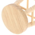 thumbnail image 2 of Pingxizhi 4Pcs Wooden Stools Photo Props Kids Playthings Dollhouse Supplies (Khaki), 2 of 10