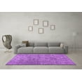 thumbnail image 3 of Ahgly Company Indoor Round Abstract Purple Contemporary Area Rugs, 7' Round, 3 of 4