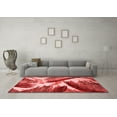 thumbnail image 3 of Ahgly Company Machine Washable Indoor Rectangle Abstract Red Modern Area Rugs, 7' x 10', 3 of 4