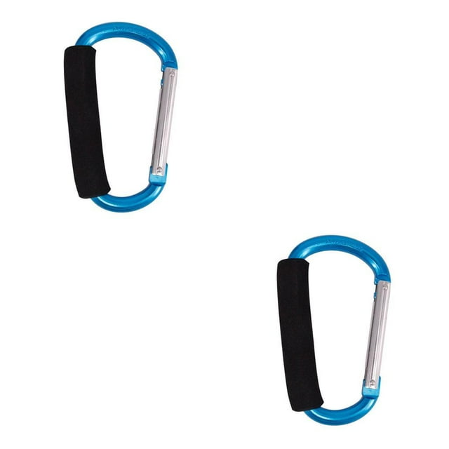 Sonducket Esponja Hebilla Instalación práctica Ajuste recortado Accesorios para acampar Broche de metal Forma de anillo en D Gancho Carpas Azul 140*80mm 2piezas