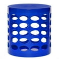 thumbnail image 3 of NuSteel TT-101RDV Otto Storage Stool - Round Plastic Storage Ottoman with Oval Perforated Pattern  Red, 3 of 7