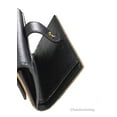 thumbnail image 4 of Burberry Luna Black Grained Leather House Check Canvas Coin Pouch Snap Wallet, 4 of 4