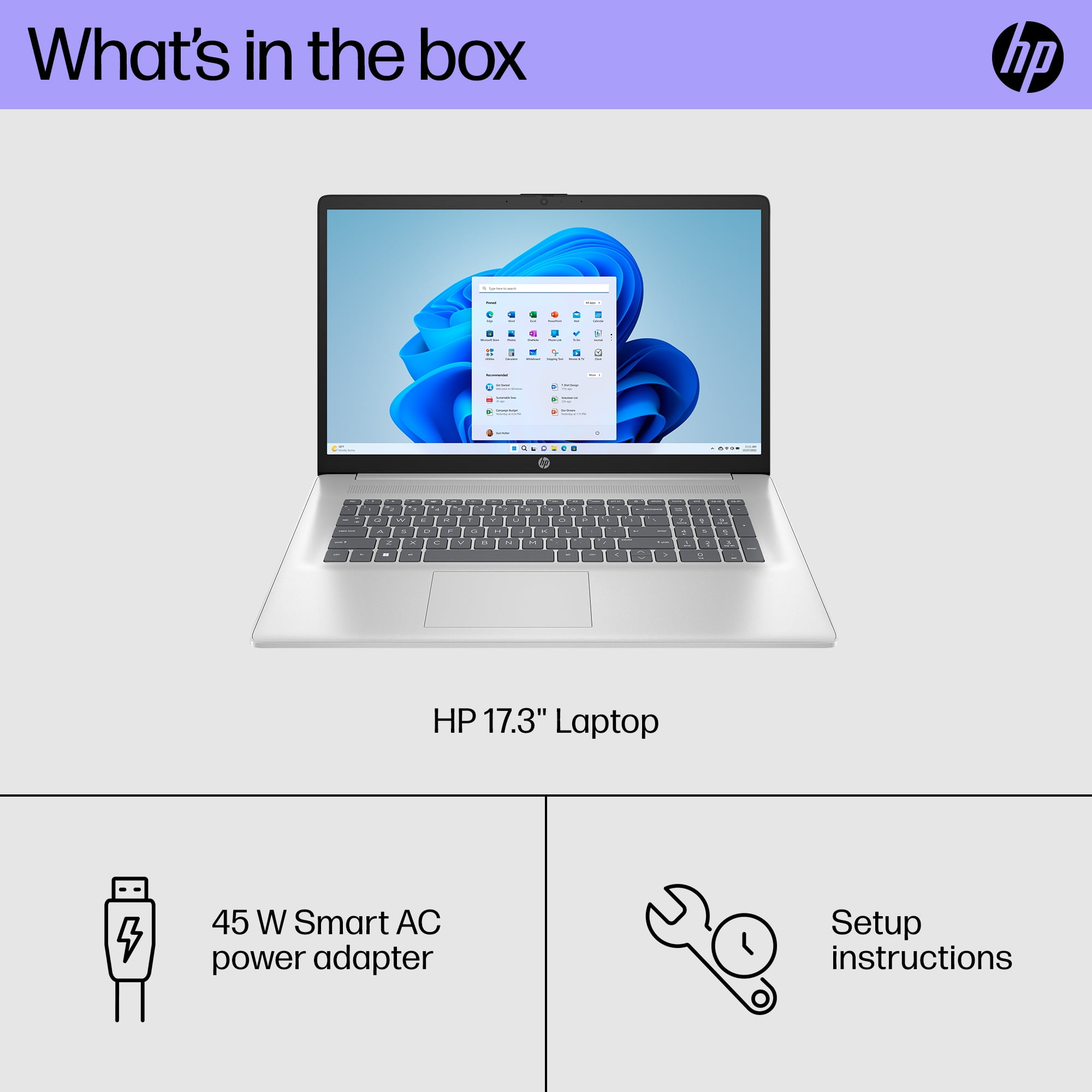 HP 17.3" Touchscreen HD+ (1600 x 900) Display Laptop | AMD Ryzen 5 7530U(Beat i7-1255U) | AMD Radeon Graphics | Webcam | Silver | 16GB RAM | 1024GB SSD | Windows 11 Home | Bundle with Stylus Pen