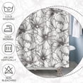 thumbnail image 3 of Grey Abstract Floral Shower Curtain African Daisy Rustic Farmhouse Wildflower Shower Curtains for Bathroom Girls Women Bathroom Bathtub Decorations with Hooks 72x72 Inches Polyester, 3 of 6