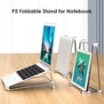thumbnail image 3 of Likrtyny P5 Laptop Holder Stand Aleación Aluminio Notebook PC Riser Support (Gris), 3 of 8