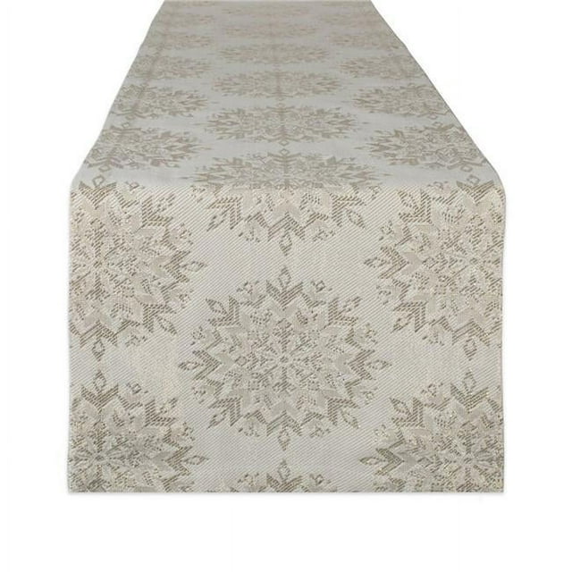Design Imports CAMZ10709 14 x 108 in. Winter Sparkle Jacquard Table Runner