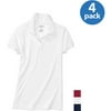 George - Juniors Plus Short-Sleeve Polo Shirt, 4-Pack