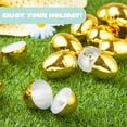 thumbnail image 4 of Huevos de Pascua dorados JOYIN, 12 unidades, plástico metálico, 60 ml, rellenables, 4 of 7