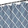 thumbnail image 3 of Blue Geometric Striped Pattern Shower Curtain 72"x72" ,Bathroom Decorative Shower Curtains Set with 12 Hooks,Modern Waterproof Washable Shower Curtain, 3 of 6