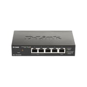 D-Link DGS 1100-05PDV2 - Switch - smart - 5 x 10/100/1000 (2 PoE) - desktop - PoE (18 W)