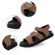 thumbnail image 4 of MKLEKYY Sandalias de Piso para Mujer, Sandalias de Cuero Con Plataforma Abierta A La Moda de Verano para Mujer, Zapatos Cómodos y Transpirables, 4 of 4