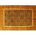 thumbnail image 1 of Ahgly Company Machine Washable Indoor Rectangle Persian Yellow Traditional Area Rugs, 5' x 8', 1 of 4