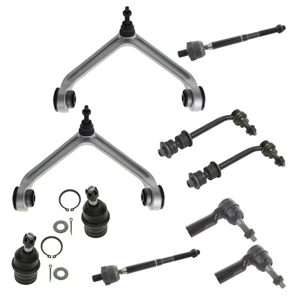 TRQ Control Arm Ball Joint Tie Rod End Sway Bar Link of 10 for Durango Aspen PSA59086 Fits select: 2004-2009 DODGE DURANGO, 2007-2009 CHRYSLER ASPEN