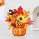 thumbnail image 4 of Decoración de Calabaza de Halloween: Centro de Mesa de Acción de Gracias de Plástico de 28 Cm con Hojas y Bayas para El Hogar, La Sala o La Fiesta., 4 of 6