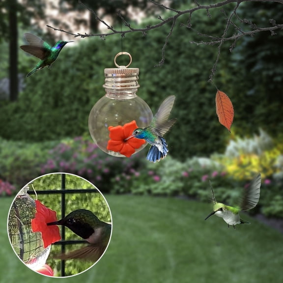 Kayannuo Courtyard Bird Feeder,Red Berries Hummingbird Feeder
