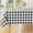 Black and White, variant on Square Waterproof Vinyl Table Cloth, Buffalo Flannel Backed Tablecloth, Wipeable Plastic Table Cover for Christmas (60" x 60", Sage Green and White)