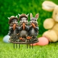 thumbnail image 5 of Meggemo Easter Bunny Animal Garden Stakes Decorative Outdoor Ornaments For Lawn Yard Flower Beds Garden Patio Festive Holiday Decor, 5 of 5