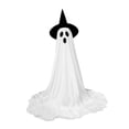 thumbnail image 2 of Fantasma de tela blanca iluminado, decoración de Halloween, fácil de montar. 165x30cm, 2 of 9